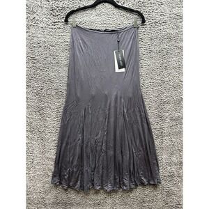 NWT Tiger Mist Pleated Elastic Waist Kassie Maxi Skirt Black Womens Size S